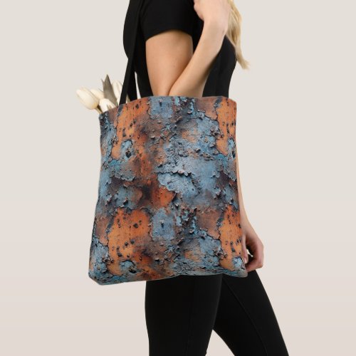 Rusted Flaked Metal Seamless Repeat Pattern Tote Bag