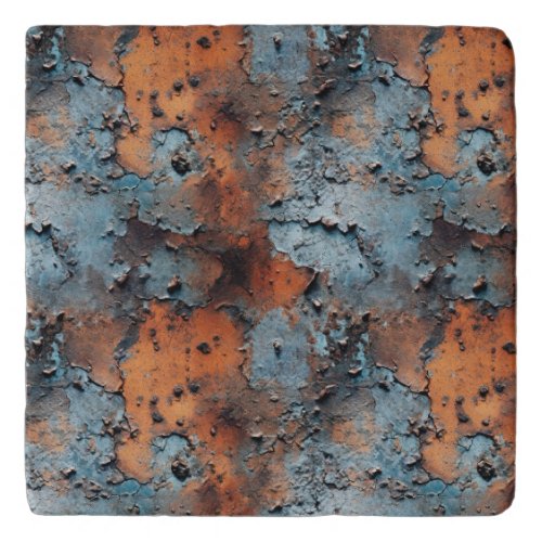 Rusted Flaked Metal Seamless Repeat Pattern Trivet