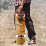Rusted Gray Concrete Urban Textured Abstact Skateboard<br><div class="desc">Architectural details of rusty stained gray concrete with burnt orange and dark brown created this rustic abstract skateboard.  Its rusty orange,  grey and dark brown 
Textured abstract art design has an industrial,  edgy urban appeal. This image is original street photography by JLW_PHOTOGRAPHY</div>