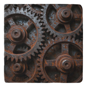 Rusted Industrial Mechanism Trivet
