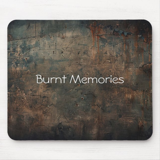 Rusted Industrial Metal Mousepad (Front)