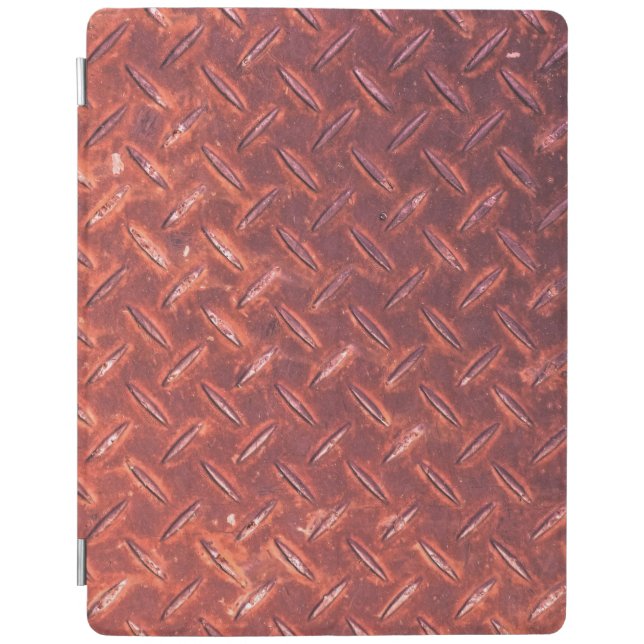 Rusted iron plate iPad smart cover (Front)