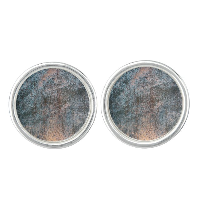 Rusted Iron Texture Pattern 1 Cufflinks (Front)