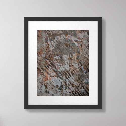 Rusted Metal A Gel Print Abstract