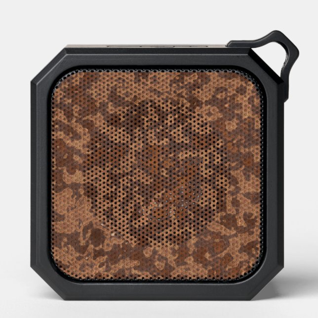 Rusted metal abstract 2 bluetooth speaker (Front)