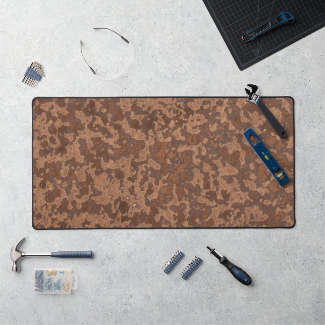 Rusted metal abstract 2 desk mat (Workstation)