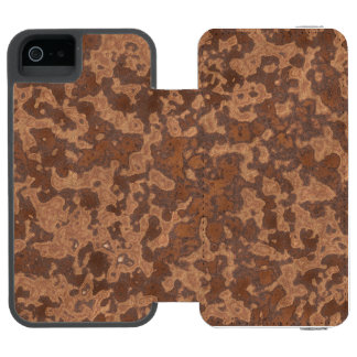 Rusted metal abstract 2 iPhone SE/5/5s wallet case