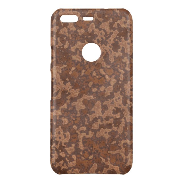 Rusted metal abstract 2 uncommon google pixel case (Back)