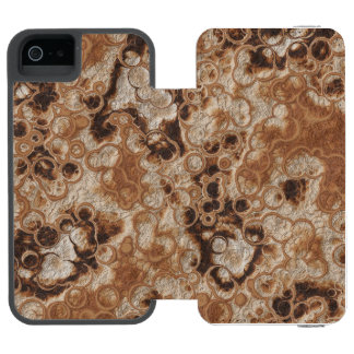 Rusted metal abstract iPhone SE/5/5s wallet case
