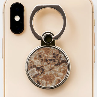 Rusted metal abstract phone ring stand