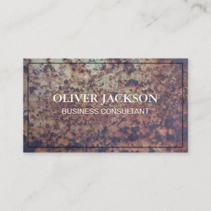 Rusted Metal Business Card