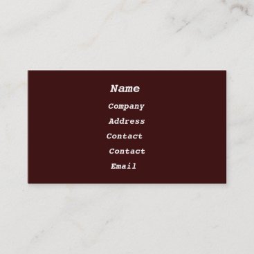 rusted metal business card