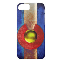 Rusted Metal Colorado Flag