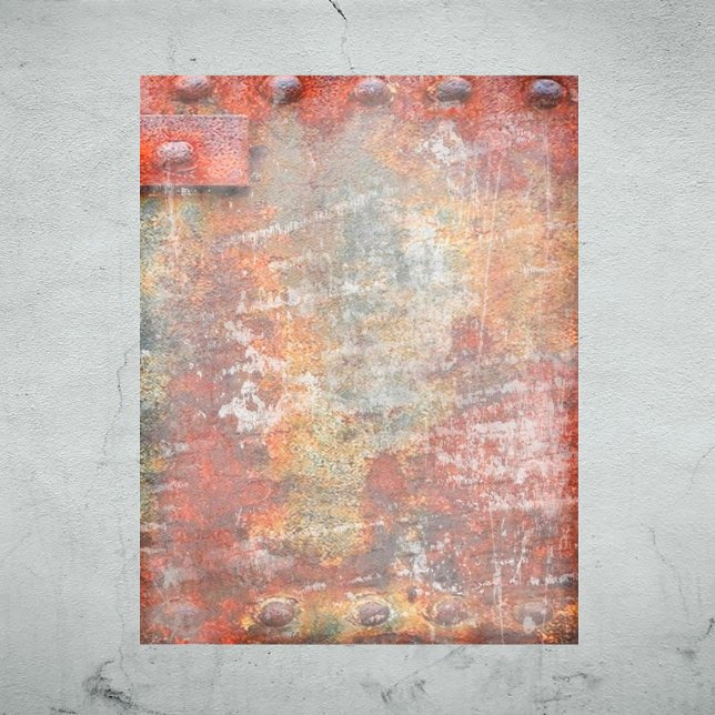 Rusted Metal Halloween Scrapbook Paper (Creator Uploaded)