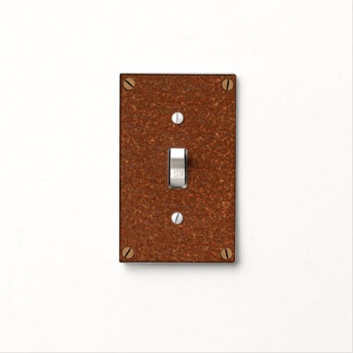 Rusted Metal Light Switch Cover