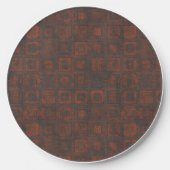Rusted Metal Squares Wireless Charger (Front)
