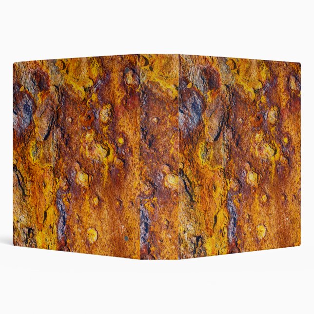 Rusted metal surface 3 ring binder (Background)