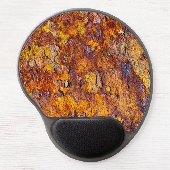 Rusted metal surface gel mouse pad (Front)