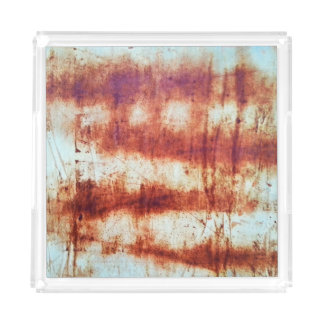Rusted metal, textured background. acrylic tray