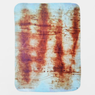 Rusted metal, textured background. baby blanket