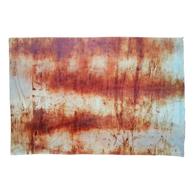 Rusted metal, textured background. pillow case (Front)