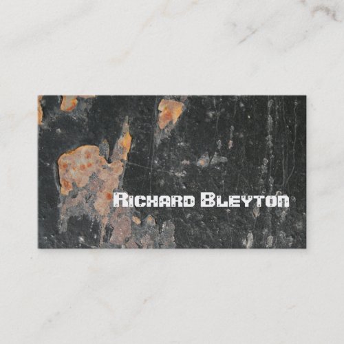Rusted painted, corroded metal, texture custom business card template