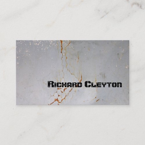 Rusted painted corroded metal texture custom business card