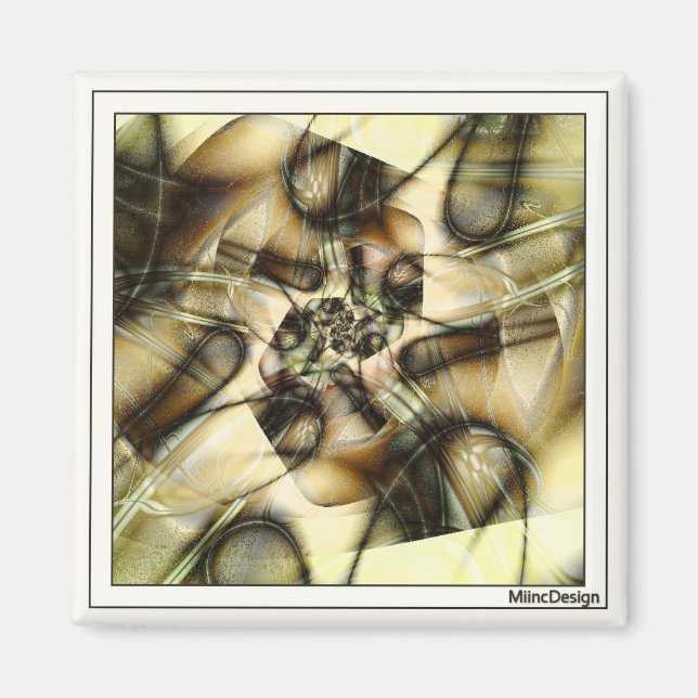 Rusted Paperclips Magnet (Front)