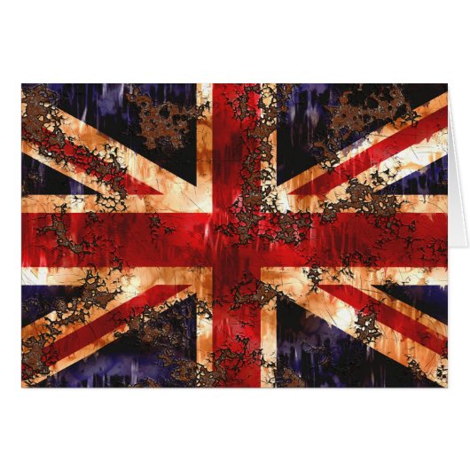 Rusted Patriotic United Kingdom Flag (Front Horizontal)