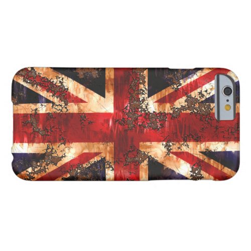 Rusted Patriotic United Kingdom Flag Barely There iPhone 6 Case