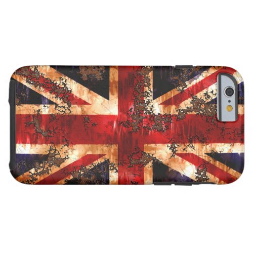 Rusted Patriotic United Kingdom Flag Tough iPhone 6 Case