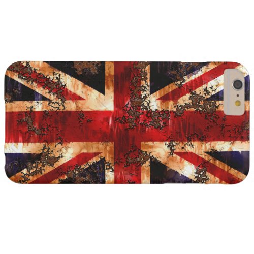 Rusted Patriotic United Kingdom Flag Barely There iPhone 6 Plus Case