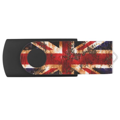 Rusted Patriotic United Kingdom Flag Flash Drive