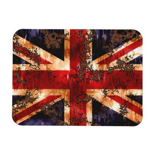 Rusted Patriotic United Kingdom Flag Magnet