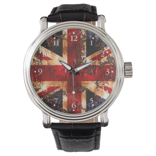 Rusted Patriotic United Kingdom Flag Watch