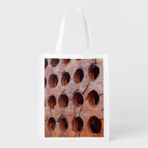 Rusted Perforated Metal Reusable Bag