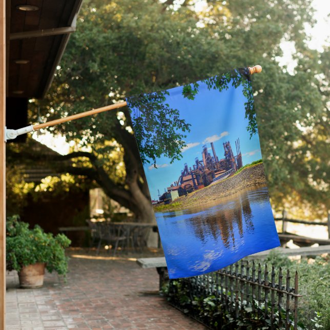 Rusted Reflection House Flag (In SItu)