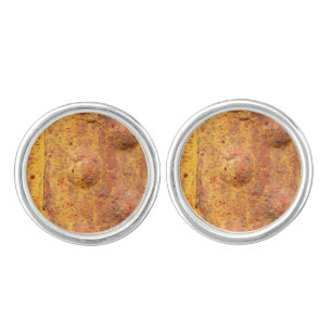 Rusted Riveted Metal Cufflinks