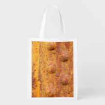 Rusted Riveted Metal Reusable Bag