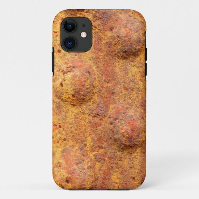 Rusted Rivetted Metal iPhone SE+5/5S Case (Back)