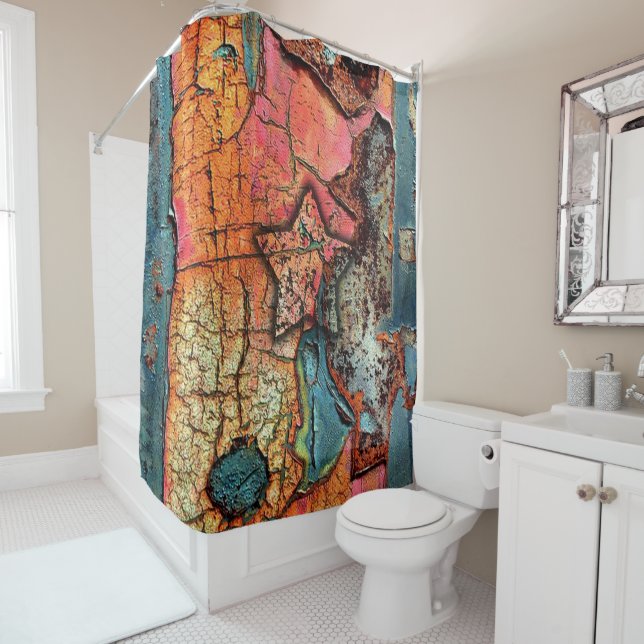 Rusted Star Talking Canyons, New Mexico Shower Curtain (In Situ)