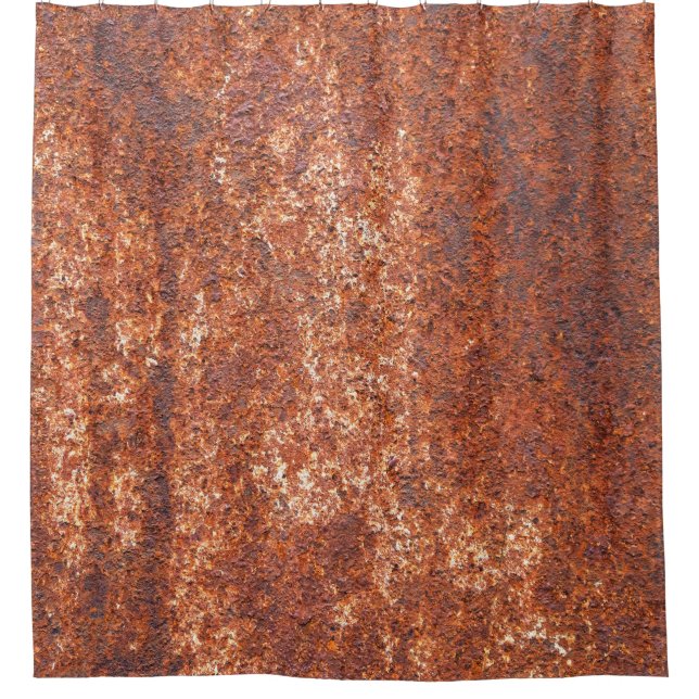 Rusted steel texture, abstract background. shower curtain (Front)