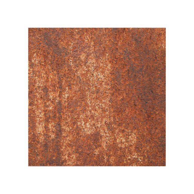 Rusted steel texture, abstract background. wood wall art (Front)