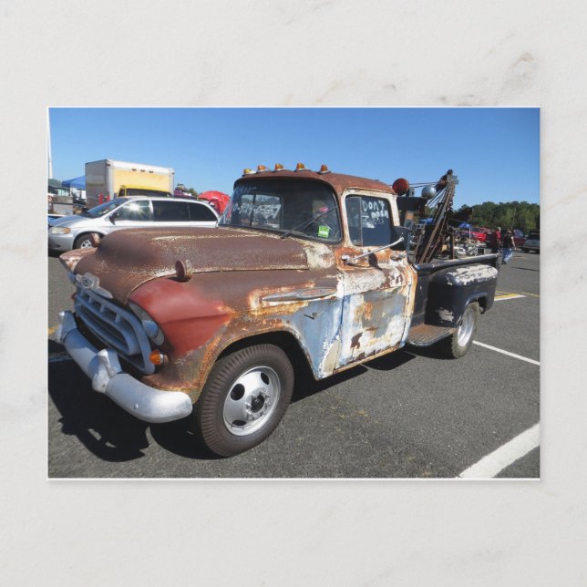 Rusted Tow Truck Postcard (Front)