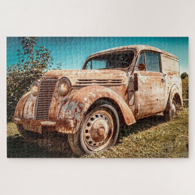 Rusted Truck Garden Jigsaw Puzzle (Horizontal)