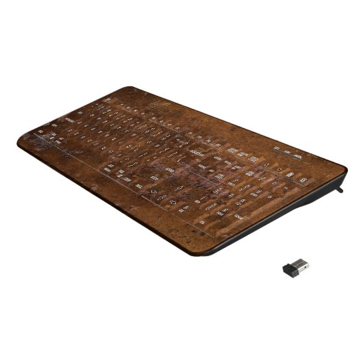 Rusted Wireless Keyboard (Angled)