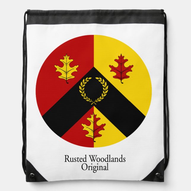 Rusted Woodlands Pull-String Bag (Front)