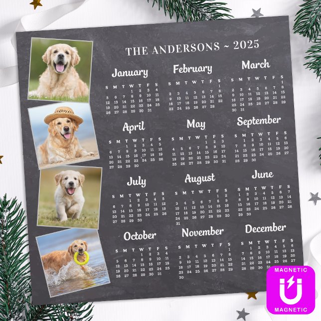 Rustic 2026 Personalized Photo Magnet Card (Creator Uploaded)