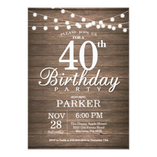 40Th Birthday E Invitations 3