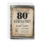 Rustic 80th Birthday Invitation Vintage Wood
